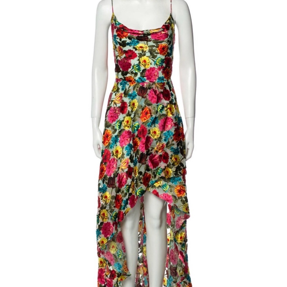 ALICE AND OLIVIA HI-LOW DRESS